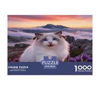 1000 Piece Ragdoll Cat Jigsaw Puzzle for Adults Kids - Family Game Night & Educational Fun, Cloud Sea Jigsaws, Decoration Birthday Gifts 38x26cm/1000pcs
