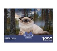 1000 Piece Ragdoll Cat Jigsaw Puzzle for Adults Kids - Family Game Night & Educational Fun, Spruce Forest Puzzles, Decoration Unique Gift 38x26cm/1000pcs