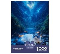 1000 Piece Ragdoll Cat Jigsaw Puzzles for Adults - Family-Friendly Brain Teaser, Starry Valley Jigsaws, Decoration Gifts 38x26cm/1000pcs