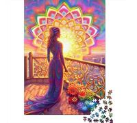 1000 Piece Rainbow Spirit Jigsaw Puzzle for Adult Teenagers Wooden Puzzle Christmas Eve Gifts 1000pcs (75x50cm)