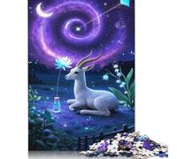 1000 Piece Rectangular Jigsaw Puzzles for Adults Antelope Creative Jigsaw Challenge Toy Puzzles for Adults 1000pcs (38x26cm)