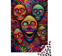 1000 Piece Rectangular Jigsaw Puzzles for Adults Colorful Human Heads Creative Jigsaw Challenge Toy Puzzles for Adults 1000pcs (38x26cm)