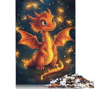 1000 Piece Rectangular Jigsaw Puzzles for Adults Cute Toddler Dragon Creative Jigsaw Challenge Toy Puzzles for Adults 1000pcs (75x50cm)