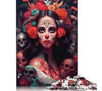 1000 Piece Rectangular Jigsaw Puzzles for Adults 'Day of The Dead Creative Jigsaw Challenge Toy Puzzles 1000pcs (38x26cm)