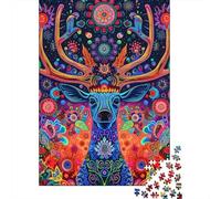 1000 Piece Rectangular Jigsaw Puzzles for Adults Deer Creative Jigsaw Challenge Toy Puzzles for Adults 1000pcs (38x26cm)