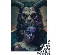 1000 Piece Rectangular Jigsaw Puzzles for Adults Goat Devil3 Creative Jigsaw Challenge Toy Puzzles for Adults 1000pcs (38x26cm)