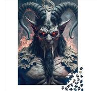 1000 Piece Rectangular Jigsaw Puzzles for Adults Goat Devil5 Creative Jigsaw Challenge Toy Puzzles for Adults 1000pcs (75x50cm)