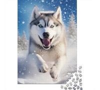 1000 Piece Rectangular Jigsaw Puzzles for Adults Husky Creative Jigsaw Challenge Toy Puzzles for Adults 1000pcs (38x26cm)