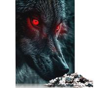 1000 Piece Red Eyed Guardian Square Jigsaw Puzzles for Adults, Wooden Puzzles Educational Game for Children 1000pcs (75x50cm)