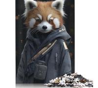1000 Piece Red Panda in A Hoodie Animal Jigsaw Puzzles for Adults Learning Educational Toys Family Games Birthday Gifts 1000pcs (75x50cm)