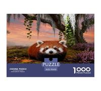 1000 Piece Red Panda Jigsaw Puzzle for Adults - A Mindful Challenge, Family Game, Moss Jigsaws, Decoration Unique Gift 70x50cm/1000pcs