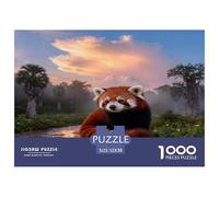 1000 Piece Red Panda Jigsaw Puzzle for Adults - A Mindful Challenge, Family Game, River Plants Jigsaws, Home Decoration Gifts 52x38cm/1000pcs