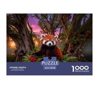 1000 Piece Red Panda Jigsaw Puzzle for Adults - Challenging Brain Teaser, Ancient Woods Puzzles, Home Decoration Birthday Gifts 52x38cm/1000pcs