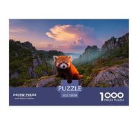 1000 Piece Red Panda Jigsaw Puzzle for Adults - Challenging Brain Teaser, Stone Forest Plants Puzzles, Decoration Gifts 52x38cm/1000pcs