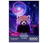 1000 Piece Red Panda Jigsaw Puzzle for Adults & Kids - Challenging & Brainteasing, Nebula Puzzles, Decoration Unique Gift 38x26cm/1000pcs
