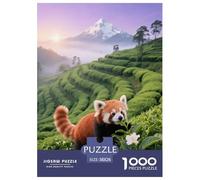 1000 Piece Red Panda Jigsaw Puzzle for Adults Kids - Family Fun, Educational Toys, Tea Plantation Terraces Puzzle, Decoration Unique Gift 38x26cm/1000pcs