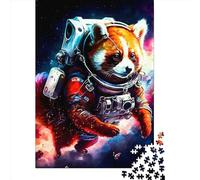 1000 Piece Red Panda Square Jigsaw Puzzles for Adults, Wooden Puzzles Learning Educational Toy 1000pcs (75x50cm)