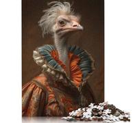 1000 Piece Renaissance Ostrich Jigsaw Puzzles for Adults Jigsaw Puzzles for Adults Educational Game Challenge Toy 1000pcs (75x50cm)