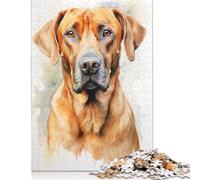 1000 Piece Rhodesian Ridgeback Dog Puzzles for Adults Wooden Puzzles Educational Games For Kids 1000pcs (75x50cm)