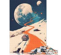 1000 Piece Road To The Space Creative Square Jigsaw Puzzles for Adults & Paper Puzzles Stress Relief Puzzle Games And Unique Gifts 1000pcs (75x50cm)
