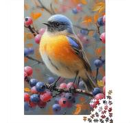 1000 Piece Robin Bird Jigsaw Puzzle for Adult Teenagers Wooden Learning Educational Toys 1000pcs (38x26cm)