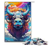 1000 Piece Robot Yak by SplattersLots of Thick Coloured Clouds Puzzles Gifts Jigsaw for Adults Christmas Wishlist with Santa Claus for Teenager Age 14 Up 1000 PCS