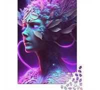 1000 Piece Rose Beautiful Girl Adult Puzzles Wooden Puzzles Educational Stress Relief Toy Puzzle 1000pcs (75x50cm)