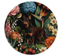1000 Piece Rottweiler Jigsaw Puzzle for Adults Kids - Family-Friendly Brain Teaser, Flowers Jigsaws, Home Decoration Gifts 1000pcs (67.5x67.5cm)