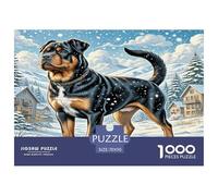 1000 Piece Rottweiler Jigsaw Puzzles for Adults Educational Games Jigsaw Puzzle Home Decors for The Whole for Women, Gifts for Men 70x50cm/1000pcs