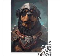 1000 Piece Rottweiler Viking Paper Jigsaw Puzzles Adults Teens Jigsaw Large Puzzle Toys Educational Intellectual Decompressing Fun Family Game 1000pcs (38x26cm)