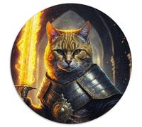 1000 Piece Round Jigsaw Puzzle Cato The Dungeon Master Difficult Puzzles for Adults Challenging Brain Teaser, Family Game Night (67.5x67.5cm)