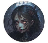 1000-Piece Round Jigsaw Puzzle Manga Vampire Cardboard Jigsaw Toys Gift Educational Intellectual Decompressing Fun Family Game (67.5x67.5cm)