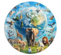 1000 Piece Round Jigsaw Puzzle,Vivid illustrations,Round Puzzles,for Adults Kids Age 12+,Cardboard puzzles,Family Decoration size，67.5x67.5