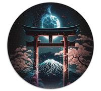1000 Piece Round Jigsaw Sanctuary Under The Stars Puzzles for Adults Interactive Family Game, DIY Home Decor, Challenging Brain Teaser Gift (67.5x67.5cm)