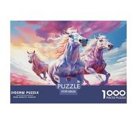 1000 Piece Running StalLion Jigsaw Puzzles Great Gift for Adults EduCational Games Home DecoRation Horse Jigsaw Puzzle for Adults And Kids 38x26cm/1000pcs