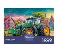 1000 Piece Rural Tractor Scene Jigsaw Puzzle for Adults Kids - Cooperative Play & Educational Activity, Rural Farm Scene Style Jigsaws, Home Decoration Birthday Gifts 38x26cm/1000pcs