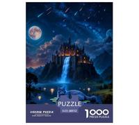 1000 Piece Russian Blue Cat Jigsaw Puzzle for Adults & Kids - Challenging & Brainteasing, Castle Puzzle, Decoration Unique Gift 52x38cm/1000pcs