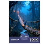 1000 Piece Russian Blue Cat Jigsaw Puzzles for Adults - Family Fun, Educational Toys, Suspension Bridge Jigsaws, Decoration Gifts 52x38cm/1000pcs