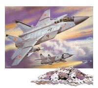 1000 Piece Russian MiG31 Jet War Square Puzzle for Adults Paper Puzzles Educational Puzzle Family Game 38x26cm/1000pcs