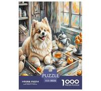 1000 Piece Russian Toy Dog Jigsaw Puzzles for Adults Family Challenge Toys Jigsaw Puzzle Home Decors for The Whole for Women, Gifts for Men 38x26cm/1000pcs