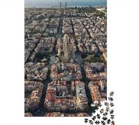 1000-Piece Sagrada Familia Jigsaw Puzzle - Eco-Friendly Paper, Challenging Toy & Home Decor for Adults And Kids 38x26cm/1000pcs