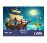 1000 Piece Sailboat Game Puzzle for Adults Gifts Fun Challenging Home Decors Brainteasing Ocean Adventure Jigsaw Puzzle for Women Men Adult 70x50cm/1000pcs