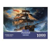 1000 Piece SailBoat Jigsaw Puzzles for Adults Gifts Fun Challenging Home DecoRation Tall Ship Jigsaw Puzzle for Adults And Kids Age 12 And Up 70x50cm/1000pcs
