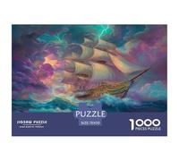 1000 Piece SailBoat Jigsaw Puzzles Great Gift for Adults Challenging Games Home Decors Nautical Jigsaw Puzzle for Adults And Kids Age 12 And Up 70x50cm/1000pcs