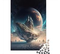 1000 Piece Sailing Across The Galaxy Jigsaw Puzzle for Adult Teenagers Wooden Learning Educational Toys 1000pcs (38x26cm)