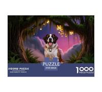 1000 Piece Saint Bernard Jigsaw Puzzle for Adults - Challenging Brain Teaser, Ancient Tree Puzzles, Home Decoration Unique Gift 38x26cm/1000pcs