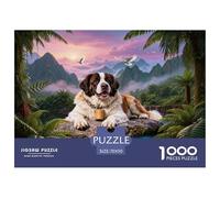 1000 Piece Saint Bernard Jigsaw Puzzle for Adults - Challenging Brain Teaser, Mountains Puzzle, Home Decoration Birthday Gifts 70x50cm/1000pcs