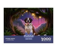 1000 Piece Saint Bernard Jigsaw Puzzle for Adults - Family-Friendly Brain Game, Ancient Tree Jigsaws, Home Decoration Unique Gift 70x50cm/1000pcs