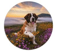1000 Piece Saint Bernard Jigsaw Puzzle for Adults & Kids - Challenging Brain Teaser, Alpine Shrubs Jigsaws, Home Decoration Gifts 1000pcs (67.5x67.5cm)