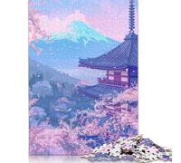 1000 Piece Sakura Japan Painting Jigsaw Puzzlesfor Adults Puzzle Jigsaws for Adults Unique Home Decor And Gifts 1000pcs (75x50cm)